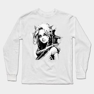 Anime Style Art Sketch Long Sleeve T-Shirt